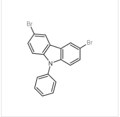 3,6-二溴-9-苯基咔唑| 