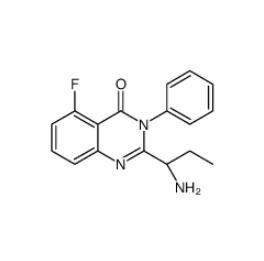 2-[(1S)-1-氨基丙基]-5-氟-3-苯基-4(3H)-喹唑啉酮|870281-86-0 
