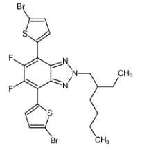 4,7-双(5-溴噻吩-2-基)-2-(2-乙基己基)-5,6-二氟-2H-苯并[d][1,2,3] 三唑|1476807-53-0 