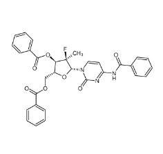 (2'R)-N-苯甲酰基-2'-脱氧-2'-氟-2'-甲基胞苷 3',5'-二苯甲酸酯 |817204-32-3 