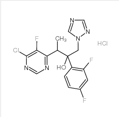 3-(6-氯-5-氟嘧啶-4-基)-2-(2,4-二氟苯基)-1-(1H-1,2,4-三唑-1-基)-2-丁醇盐酸盐|188416-20-8 