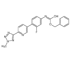 N-[3-氟-4-[6-(2-甲基-2H-四唑-5-基)-3-吡啶基]苯基]氨基甲酸苄酯 |1220910-89-3 