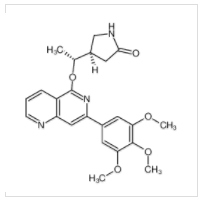 (R)-4-{(R)-1-[7-(3,4,5-trimethoxyphenyl)[1,6]napthyridin-5-yloxy]ethyl}pyrrolidin-2-one|1319738-39-0