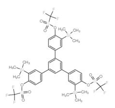 1,3,5-三[(4-三氟甲磺酰氧基)-3-(三甲基硅基)苯基]苯|847925-63-7 